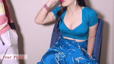 Hot stepmother caught boyfriend gave her hard fuck after a hot blowjob in Hindi audio