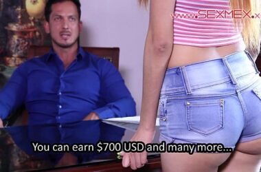 Mexican Slut is looking for job but ends up fucking her boss